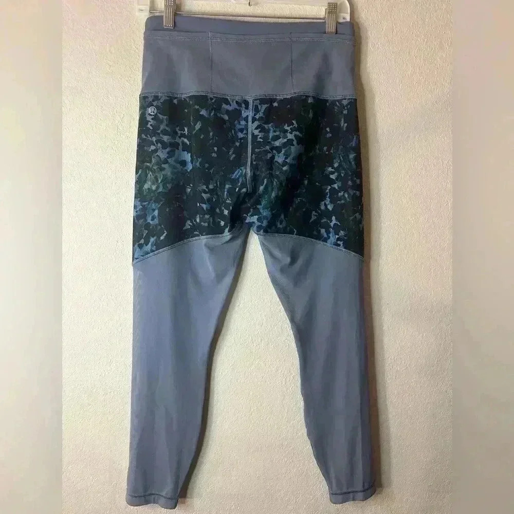 LULULEMON Running in the City Tight Floral leggings sz 8 - Picture 3 of 4